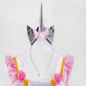 Robe de soirée pour fille Vêtements de danse Performance Wear Stage Performance Wear White Pink Polyester Little <span class=keywords><strong>Pony</strong></span> Dress - Product Image 5