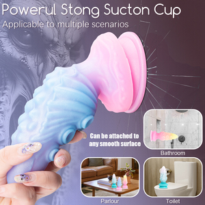 Plug Anale a Coda di Drago Fluorescente con Ventosa, Dildo in Silicone a Tema Fantasy per Giochi Avventurosi - Product Image 2