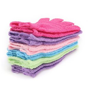Gants de bain à cinq doigts certifiés écologiques, éponge exfoliante en nylon pour la peau, épaissie, pour usage quotidien, brosse exfoliante pour le corps, utilisation spa - Product Image 3