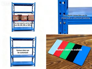 מדף CYD כבד ועמיד, עשוי פלדת פלדה מגולגלת קרה באיכות גבוהה, 4 שכבות, עובי 0.5 מ\\\"מ, רשת תיל 35x75 מ\\\"מ, ללא ברגים וללא גלגלים, בעל קיבולת של 500 ק\\\"ג - Product Image 2