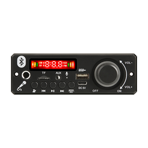 Placa decodificadora de MP3 <span class=keywords><strong>Bluetooth</strong></span> 5,0 DC 5V, reproductor de MP3 inalámbrico para coche, micrófono manos libres USB, grabación, Radio TF FM, memoria de apagado - Product Image 1