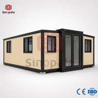 Maisonnette pliable isolée de luxe de haute qualité, approuvée CE ISO, préfabriquée