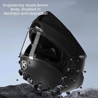 Nouveau casque de moto modulaire homologué DOT, coque en ABS, double visière, toutes saisons
