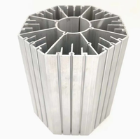 Radiateur en aluminium extrudé avec surface anodisée personnalisée, dissipateur thermique LED haute puissance, fournisseur Chine