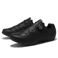 Chaussures de vélo tout-terrain durables avec semelle en caoutchouc, tige respirante et creuse, amortissantes pour le VTT