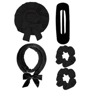 <strong>Heatless</strong> Curling Rod Headband Long <strong>Heatless</strong> <strong>Curls</strong> Headband Soft Velour <strong>Heatless</strong> Hair Curlers with sleep cap for Long Hair - Product Image 2