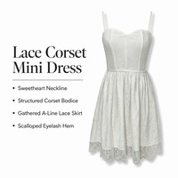 Robe Mini Blanche Sophistiquée en Broderie Anglaise OEM : Une Pièce Intemporelle pour Femme – Usine de Confection Personnalisée