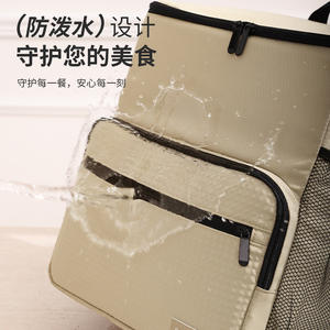 Sac à dos isotherme Beilian 17L grande capacité, sac à lunch, glacière de pique-nique d'extérieur avec poche latérale en filet - Product Image 2