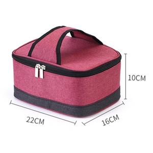 Borsa da pranzo termica elettrica USB in rosso per lavoro auto e casa cibo caldo e fornello - Product Image 2