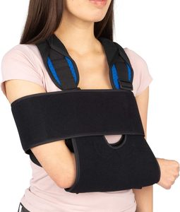 Attelle d'abduction d'épaule médicale avec sangle de bras réglable, respirante, en néoprène souple, pour blessures unisexes - Product Image 1