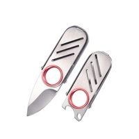 BG Model Outdoor Belt Knife Draagbaar kampeer- en vouwmes met roestvrijstalen mes en handvat Mini Ring Fruitmes