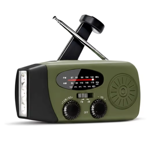 Radio de Manivela de Emergencia para Exteriores, Portátil y Compacta, con DAB+, <span class=keywords><strong>FM</strong></span>, AM, SOS, Linterna LED, Recargable por USB y Energía Solar, IPX3 - Product Image 6