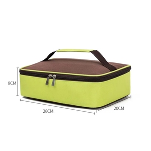 Square Fashion Thermal <b>Lunch</b> Bag Portable Leak Proof Picnic Food Carrier <b>Insulated</b> Cooler Bento <b>Box</b> Bags for Adults Children - Product Image 6