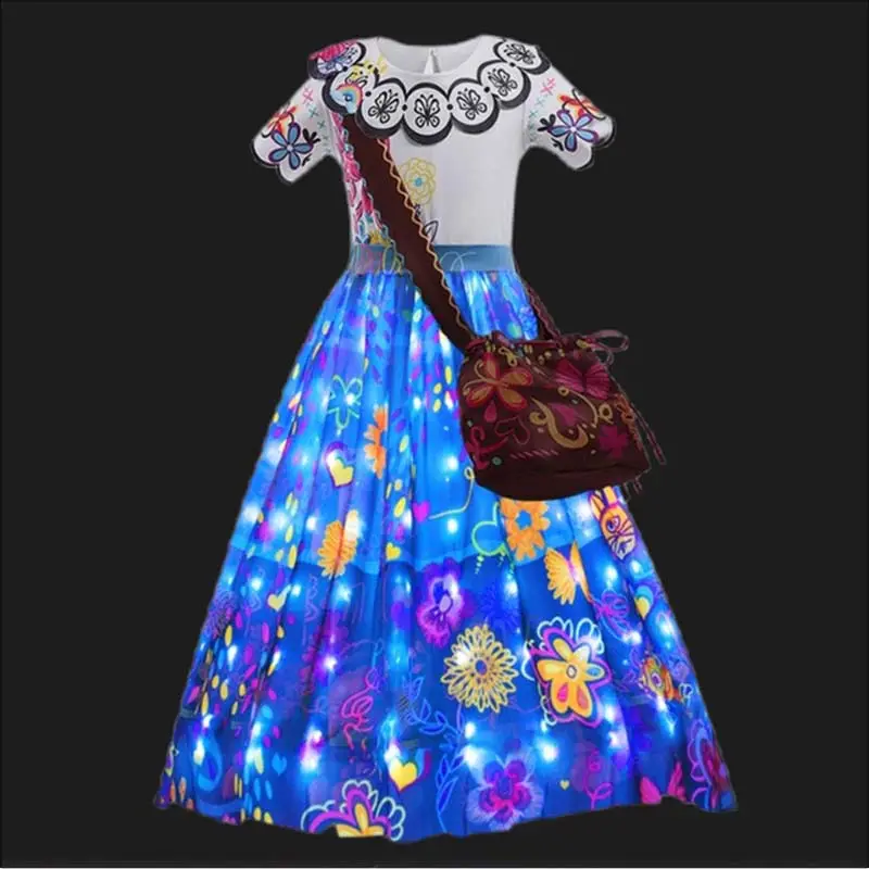 हेलोलीन कोस्प्ले पोशाक पोशाक का नेतृत्व किया हल्का चमकती लड़कियों राजकुमारी एन्सेतो MIHC-001 के लिए मिराबेल पोशाक पोशाक