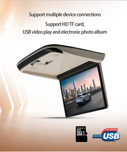 15.6นิ้วหน้าจอ IPS ทีวี USB การเชื่อมต่อ fm/btf เครื่องส่งสัญญาณสนับสนุนแอนดรอยด์2 + 32G flip Monitor สำหรับแทร็กบบัสเรือสัมผัสหลังคา - Product Image 3