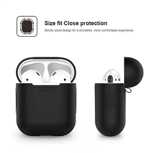 Funda de silicona OEM para auriculares, funda protectora para auriculares inalámbricos, funda de piel suave, bolsa de colores bonitos para Apple <span class=keywords><strong>Airpods</strong></span> 1 2 3 <span class=keywords><strong>Pro</strong></span> - Product Image 4
