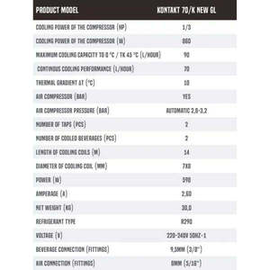 Dispenser di birra Lindr Kontakt 70/K - Product Image 6