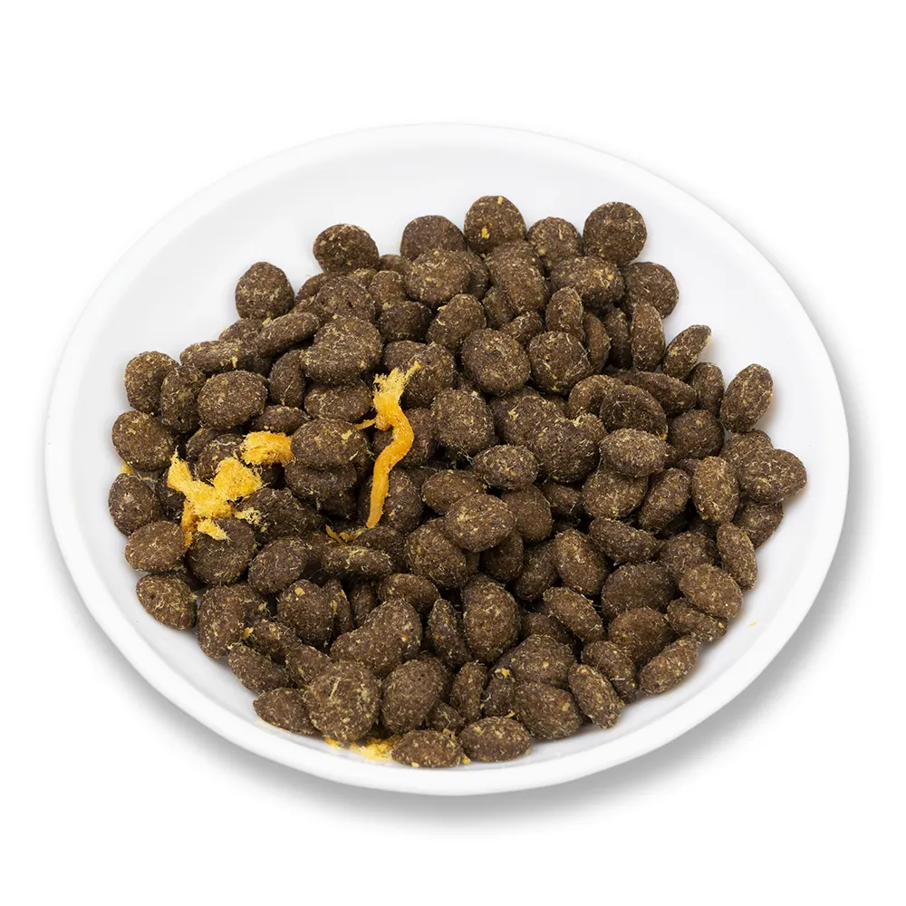 Makanan anjing kering suhu rendah curah OEM makanan kucing makanan hewan peliharaan
