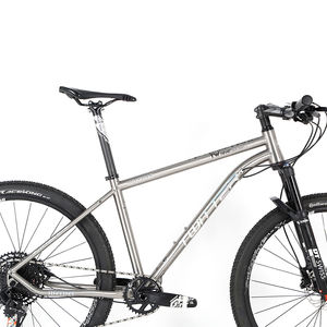 Vélo <span class=keywords><strong>de</strong></span> montagne en alliage <span class=keywords><strong>de</strong></span> titane en promotion, <span class=keywords><strong>29</strong></span> <span class=keywords><strong>pouces</strong></span>, axe traversant 142 mm, <span class=keywords><strong>VTT</strong></span> en titane avec transmission GX-12 vitesses pour hommes - Product Image 2