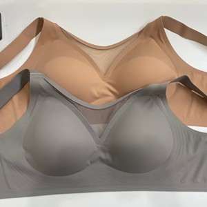 Reggiseno Personalizzabile con Scollo a V in Rete, <span class=keywords><strong>Elegante</strong></span>, Senza Ferretto, Senza Cuciture, Vestibilità Comoda, Taglie Grandi, con Gelatina Adesiva - Product Image 5
