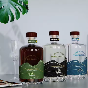 Tùy Chỉnh Thiết Kế Mới 375Ml 500Ml 700Ml <span class=keywords><strong>750Ml</strong></span> Rượu <span class=keywords><strong>Vodka</strong></span> Rượu Gin Rum Tequila Whiskey Rượu Tinh Thần Chai Thủy Tinh Với Nút Chai - Product Image 2