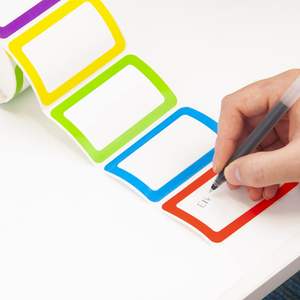 各種再利用可能なPVC接着剤名札カスタムロゴボーダー残留物-衣類用フリー - Product Image 3