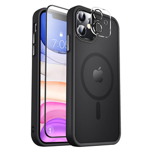 Nueva funda magnética para teléfono con protector de pantalla para <span class=keywords><strong>iPhone</strong></span> 15 14 13 <span class=keywords><strong>Pro</strong></span> <span class=keywords><strong>Max</strong></span> 12 <span class=keywords><strong>11</strong></span>, productos de Dropshipping, funda trasera <span class=keywords><strong>2023</strong></span> - Product Image 1