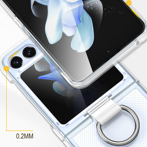 Funda protectora para teléfono con Finger Loop Hard PC Handheld Case con soporte para anillo para Samsung <span class=keywords><strong>Z</strong></span> <span class=keywords><strong>Flip</strong></span> 5 4 <span class=keywords><strong>3</strong></span> - Product Image 4