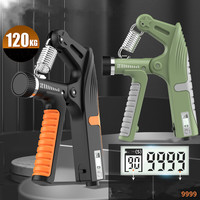 CW HGP028 Renforceur de poignet réglable 10-120 kg à haute résistance, multicolore, avec compteur numérique
