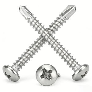 Vis autoperceuses Tek Yaente Factory M4.2-M6.3 en acier inoxydable 410 à tête fraisée Phillips avec rondelle - Product Image 1