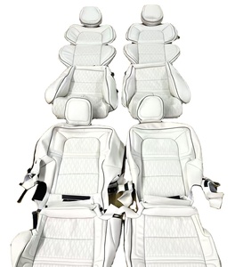 Funda de Asiento de Coche de Cuero Nappa Blanco Personalizada, Reemplazo Completo para Lincoln Navigator Business Car - Product Image 1