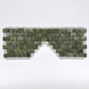 Masque pour les yeux en jade vert Xiuyan, réutilisable, en pierre, pour spa et soulagement du stress - Product Image 2