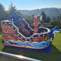 GMY Gonflables Dolphin Octopus Bateau pirate Gonfiabili Maison Gonflable Château gonflable avec toboggan