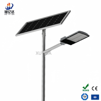 Lampadaire solaire LED XUYIDA en alliage d'aluminium IP66, type split, avec fonction marche/arrêt automatique pour usage en zone rurale