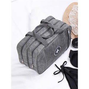 Bolsa de Aseo Impermeable para Hombre, Rectangular, Gran Capacidad, Separación Húmedo/Seco, Bolsa de Almacenamiento para Viaje y Ducha, Uso en Baño - Product Image 2