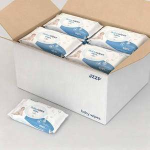 Lingettes pour bébé en gros OEM, jetables, biologiques, antibactériennes, extra douces, 80 lingettes, nettoyantes, écologiques, fournisseur de lingettes humides pour bébé - Product Image 2