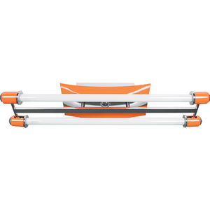 Berillo Lafon 2xG13 T8 60cm Orange/Chrome Plafonniers L.70xAn.16xAl.9cm - Product Image 1