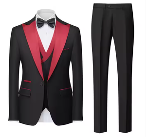 Completo Elegante da <span class=keywords><strong>Uomo</strong></span> in Lana di Alta Qualità, Vestito Formale <span class=keywords><strong>Slim</strong></span> <span class=keywords><strong>Fit</strong></span> <span class=keywords><strong>Blu</strong></span> Traspirante Antistatico con Zip per Adulti - Product Image 6