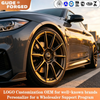 Jantes forgées couleur bronze GUDE-1ORS 18 19 20 21 22 5x120 5x114.3 Concaves profondes Monobloc en alliage pour BMW M3 M4 Tesla Mustang