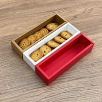 Boîte d'emballage rectangulaire pour macarons de qualité alimentaire avec fenêtre transparente, style boîte cadeau en papier kraft pour desserts et produits de boulangerie