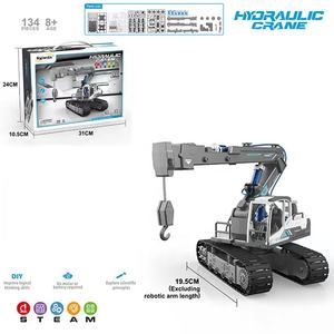 油圧および空気圧システムと交換可能な消防車グラブアームを備えた6 In 1ロボットアーム、子供向けサイエンスキット - Product Image 3