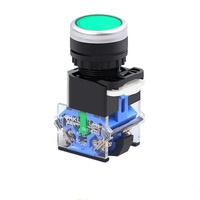 Saklar Tombol Tekan La38 10A 220v 1NO 1NC 2NO 2NC Kombinasi Momentary Push Industrial 22mm Saklar Tombol Mikro untuk Mobil/Lift