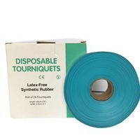 Torniquetes Médicos Desechables Sin Látex, Material TPE, Certificación CE, Tamaño 1" X 18"
