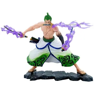One Pieced Zoro Figure 3 Sword Style Wano Action Anime Figures Statue PVC Figurine Model Collection Decoration Toys Gif Roronoa