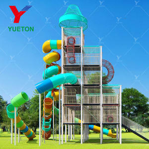 Sécurité et équipement extérieur passionnant de terrain de jeu avec la glissière élevée et la glissière de tube à vendre - Product Image 4