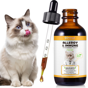 Oimmal 60ml Natural mendukung pencernaan kulit anti-gatal sistem pendukung kekebalan tubuh kesehatan alergi cairan pereda gatal untuk kucing - Product Image 2