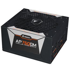 GIGABYTE <span class=keywords><strong>AORUS</strong></span> P750W GP-AP750GM <span class=keywords><strong>750W</strong></span> Alimentation modulaire complète avec ATX 12V v2.31 80 PLUS GOLD Certified Active PFC - Product Image 3