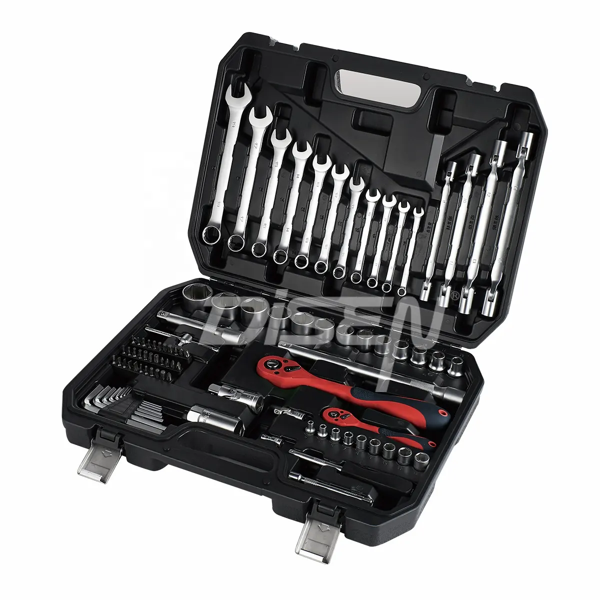 89pcs Professional Wrench Tool Set Hand Tools Bit Set for Car in Cases Tools Box