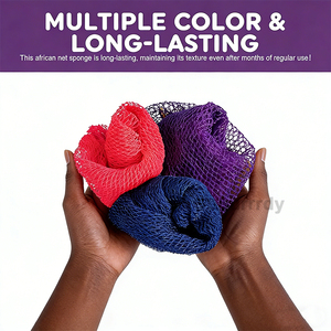 Custom logo african mesh sponge soft and durable african exfoliating mesh sponge bath sponge mesh <b>back</b> <b>scrubber</b> ideal - Product Image 6