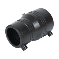 Raccord électrofusion réducteur 63*50mm en PE, raccords électrofusion HDPE PN25, connecteur de tuyau PE100, fourniture d'usine pour l'eau